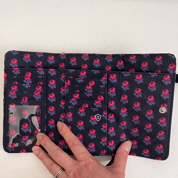 Vera Bradley Tech RFID Smartphone Wristlet Protection Classic Navy - Picture 7 of 10